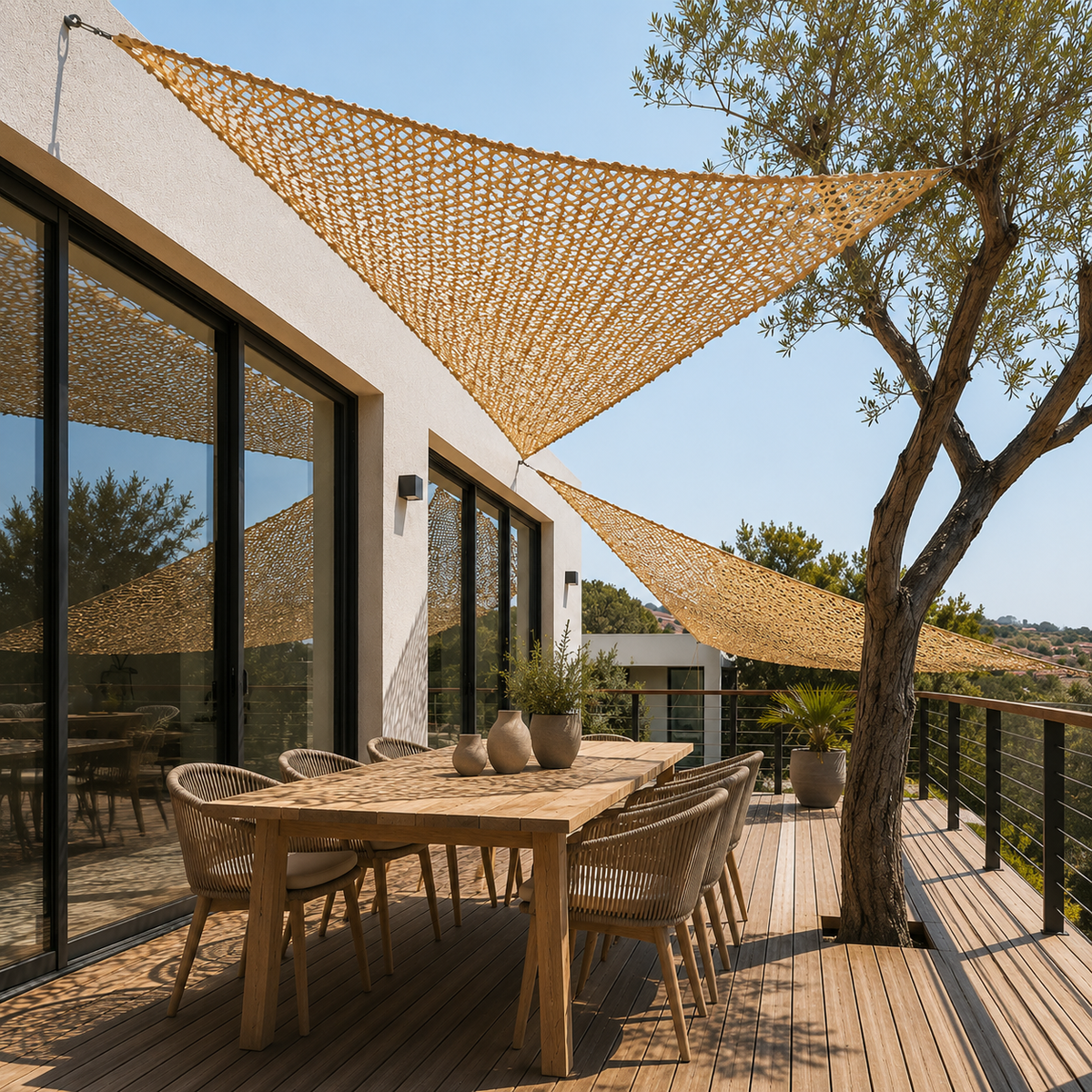 Le Filet de camouflage triangulaire renforcé premium