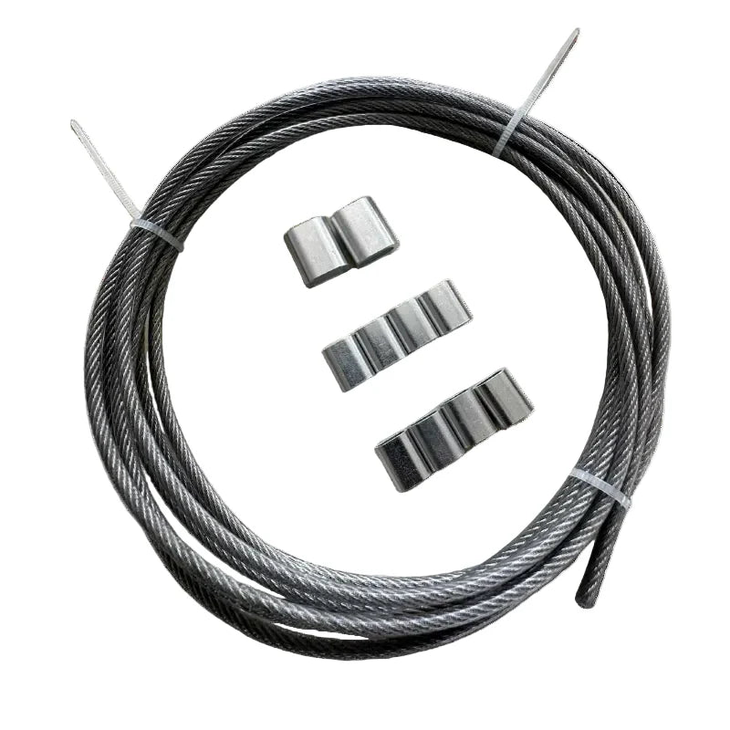 Câble en acier inoxydable - Kit avec manchons aluminium